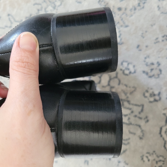 Naturalizer Calf Hair Leather Black Loafer Size 8.5 Block Heel Leopard New - Picture 10 of 12